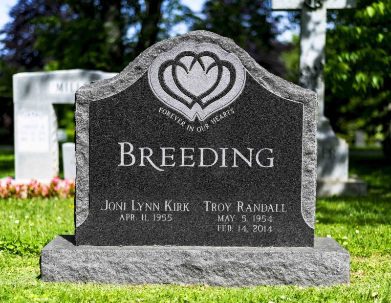 double headstone designs