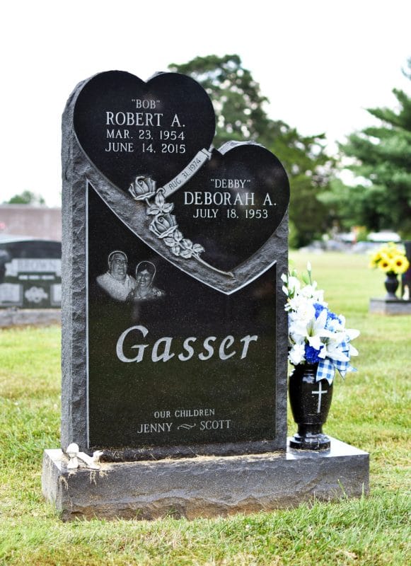 double headstone designs