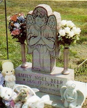 Beer Pink Angel Child Headstone